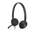 אוזניות חוטיות Logitech H340 USB-A צבע שחור