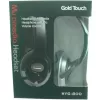 Wired Headphones + Microphone Gold Touch HYG-800 Wired Headphones + Microphone Gold Touch HYG-800
