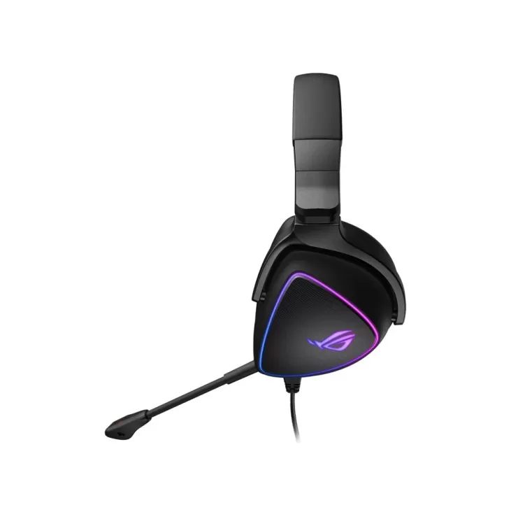 Virtual 7.1 surround sound Gaming Headphones Asus Delta S RGB Quad-Dac Color:black Virtual 7.1 surround sound Gaming Headphones Asus Delta S RGB Quad-Dac Color:black