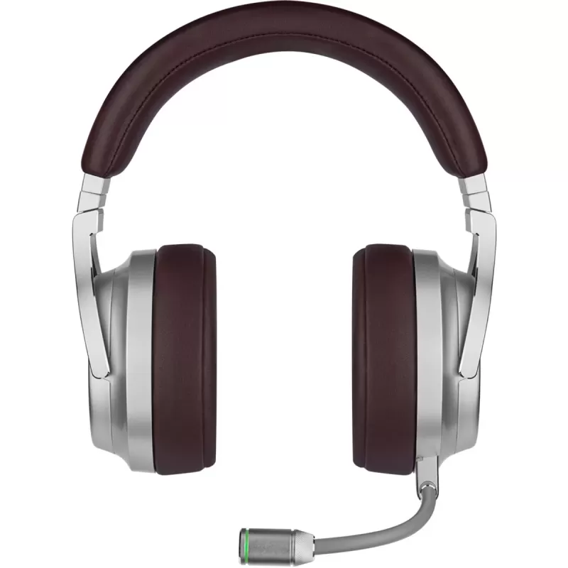 Wireless Gaming Over-Ear Headphones with Built-in Microphone Corsair VIRTUOSO RGB WIRELESS SE High-Fidelity Gaming Headset - Espresso Color:silver