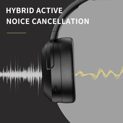 Wireless Over-Ear Headphones with Active Noise Cancellation Edifier W820NB white Wireless Over-Ear Headphones with Active Noise Cancellation Edifier W820NB white