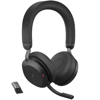 Wireless headband headphones with built-in microphone and charging station Jabra Evolve2 75 MS USB-A