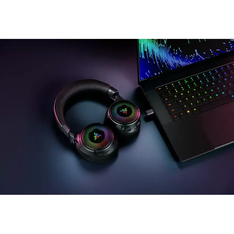 Wireless gaming headband headphones RAZER Kraken V4 Color:black