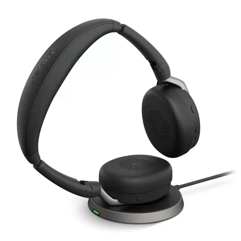 Беспроводные наушники Arc + зарядная подставка Jabra + Evolve2 65 Flex UC USB-A Stereo Charging Stand Цвет:чёрный