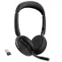 אוזניות קשת אלחוטיות + מעמד טעינה Jabra + Evolve2 65 Flex UC USB-A Stereo Charging Stand צבע שחור