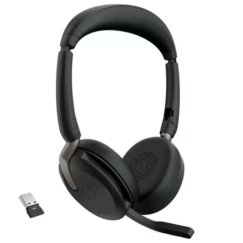 Беспроводные наушники Arc + зарядная подставка Jabra + Evolve2 65 Flex UC USB-A Stereo Charging Stand Цвет:чёрный