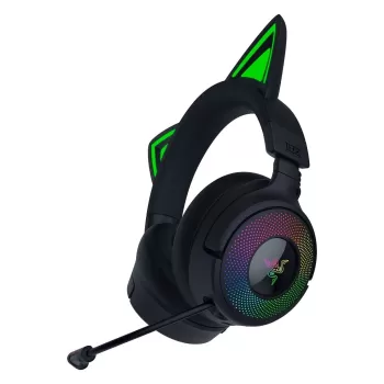 אוזניות גיימינג אלחוטיות RAZER Kraken Kitty V3 Pro - שחור