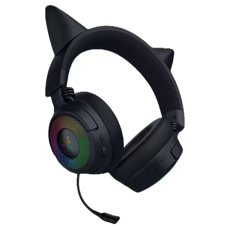 Wireless gaming headphones RAZER KRAKEN KITTY V3 - black