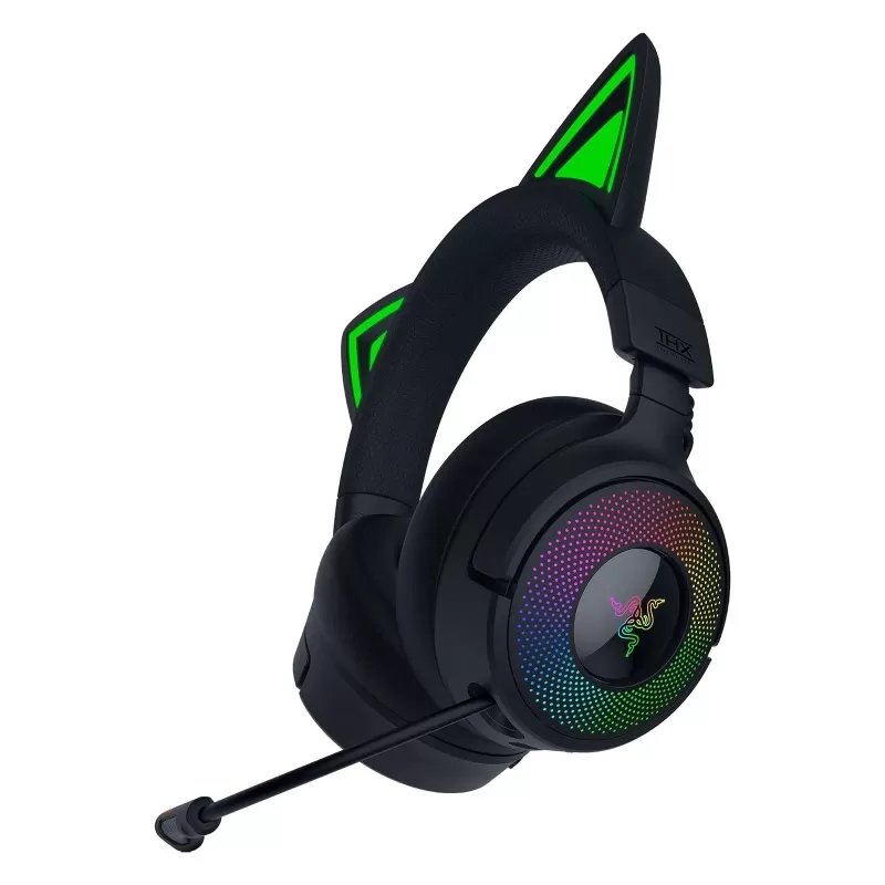 אוזניות גיימינג אלחוטיות RAZER Kraken Kitty V3 Pro - שחור אוזניות גיימינג אלחוטיות RAZER Kraken Kitty V3 Pro - שחור