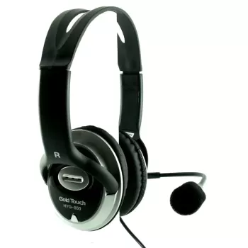 Wired Headphones with Microphone Gold Touch Headset with Microphone
