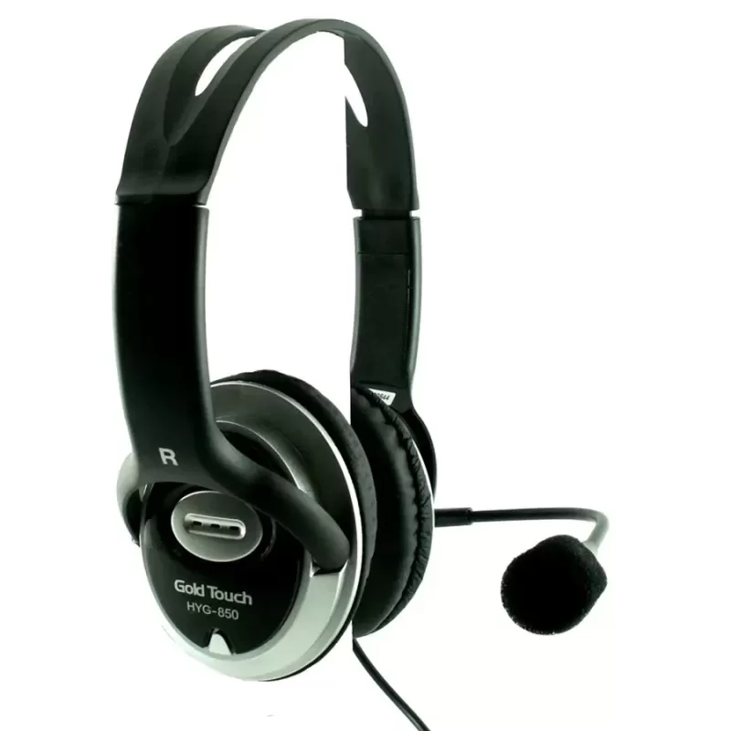 Проводные наушники с микрофоном Gold Touch Headset with Microphone Проводные наушники с микрофоном Gold Touch Headset with Microphone