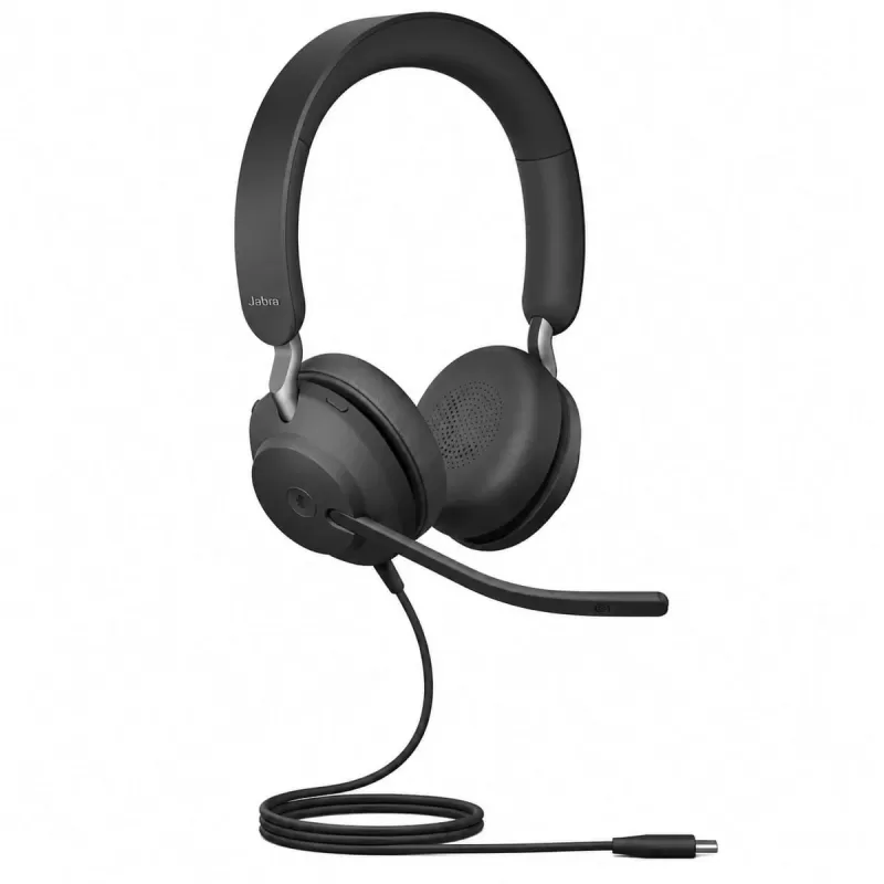 אוזניות Jabra Evolve2 40 SE USB-C MS Stereo שחור