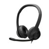 אוזניות חוטיות Logitech H390 USB-A צבע שחור