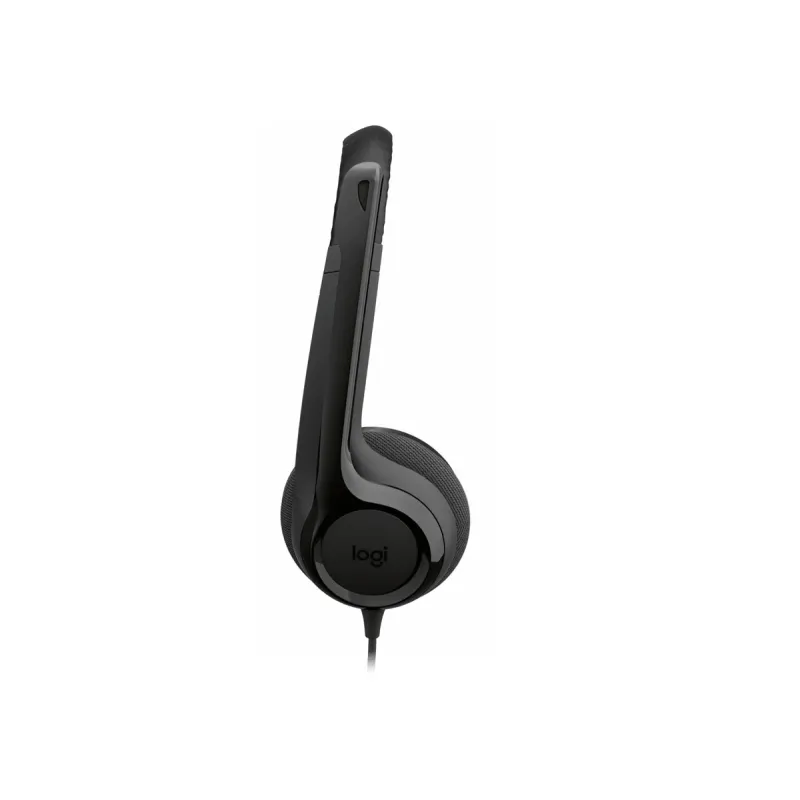 אוזניות חוטיות Logitech H390 USB-A צבע שחור