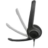 אוזניות חוטיות Logitech H390 USB-A צבע שחור