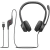אוזניות חוטיות Logitech H390 USB-A צבע שחור