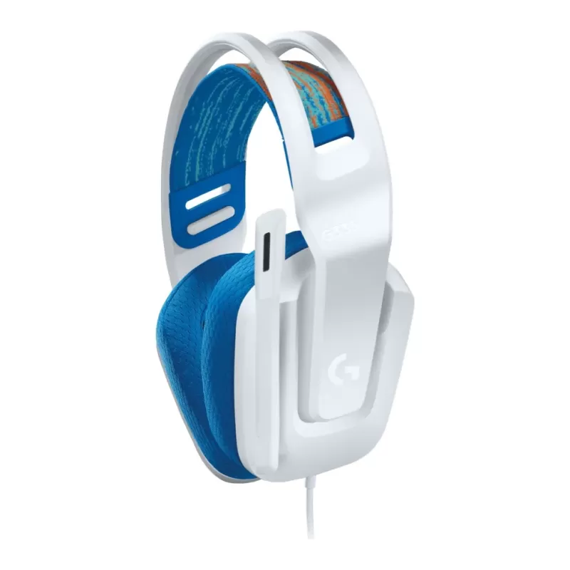 אוזניות גיימינג חוטיות Logitech G335 לבן