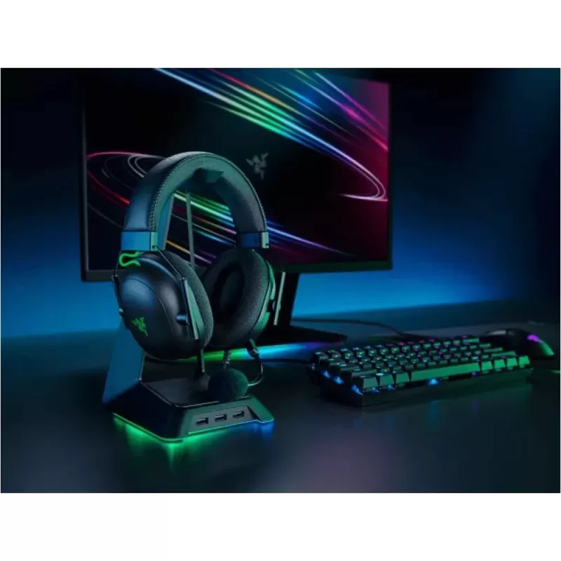 אוזניות גיימינג חוטיות RAZER BlackShark V2 X USB - שחור