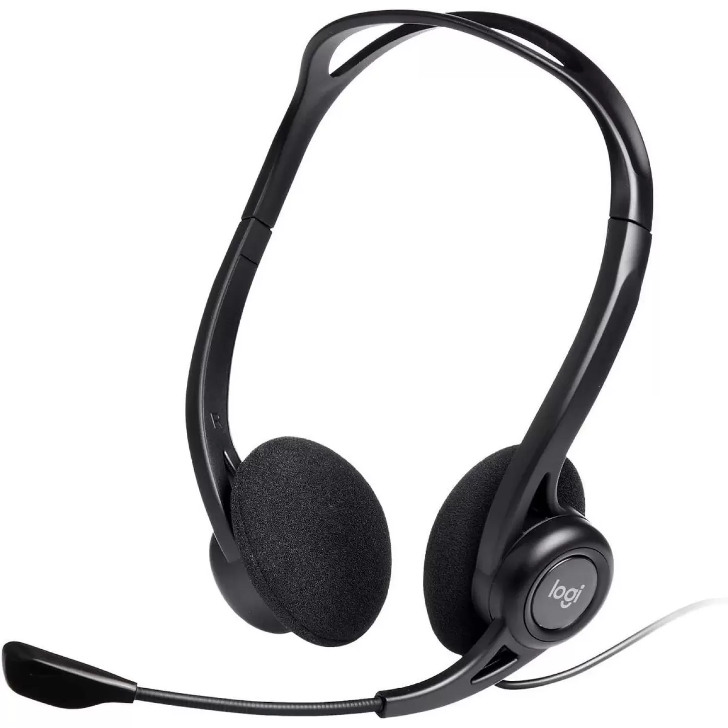 Headphones with microphone Logitech and 960 USB HEADSET Microphone Color:black