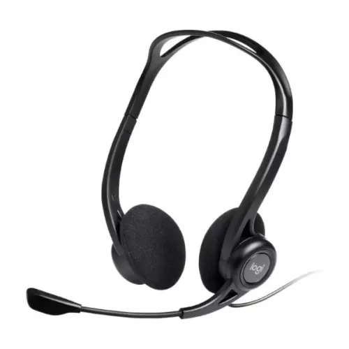 Headphones with microphone Logitech and 960 USB HEADSET Microphone Color:black