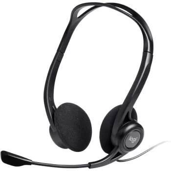 Наушники с микрофоном Logitech and 960 USB HEADSET Microphone Цвет:чёрный