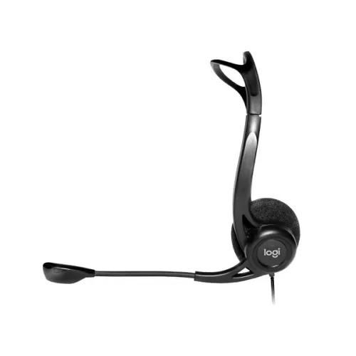 Headphones with microphone Logitech and 960 USB HEADSET Microphone Color:black