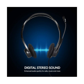 Наушники с микрофоном Logitech and 960 USB HEADSET Microphone Цвет:черный