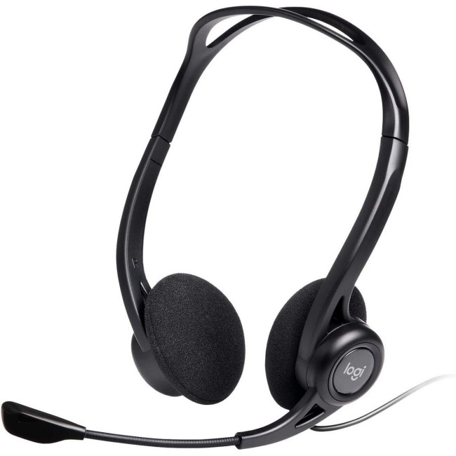 Наушники с микрофоном Logitech and 960 USB HEADSET Microphone Цвет:черный