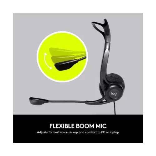 Headphones with microphone Logitech and 960 USB HEADSET Microphone Color:black