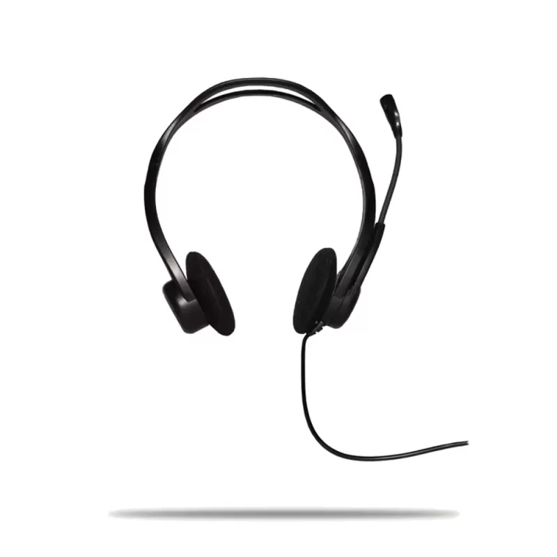 Headphones with microphone Logitech and 960 USB HEADSET Microphone Color:black