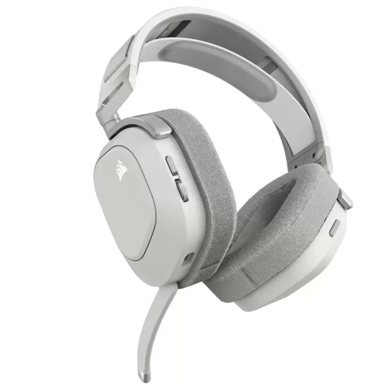 אוזניות גיימינג אלחוטיות Corsair HS80 MAX WIRELESS White צבע לבן