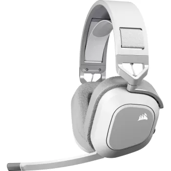 אוזניות גיימינג אלחוטיות Corsair HS80 MAX WIRELESS White צבע לבן