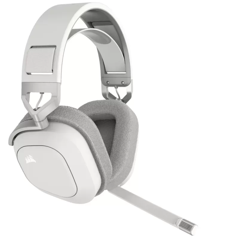 אוזניות גיימינג אלחוטיות Corsair HS80 MAX WIRELESS White צבע לבן
