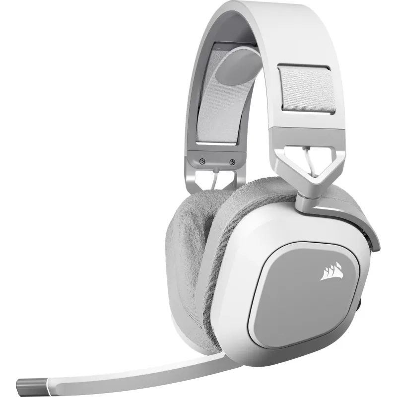 אוזניות גיימינג אלחוטיות Corsair HS80 MAX WIRELESS White צבע לבן