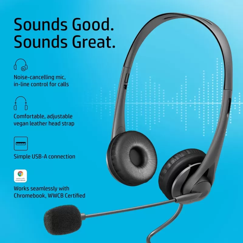 Проводные наушники HP USB Headset G2
