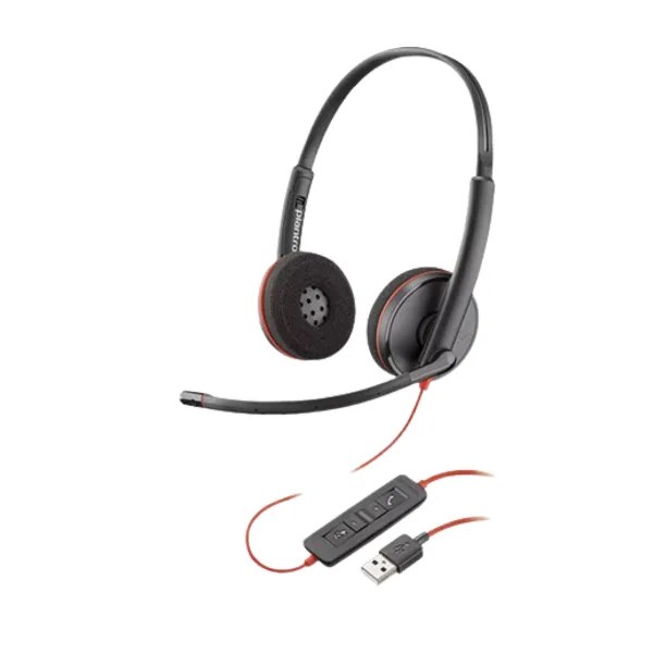 Проводные наушники Poly Blackwire C3220 USB-A Цвет:чёрный