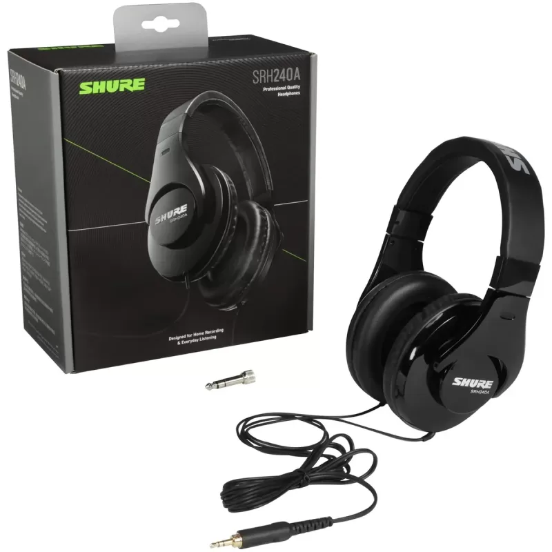 Проводные наушники с оголовьем Shure SRH240A black Проводные наушники с оголовьем Shure SRH240A black