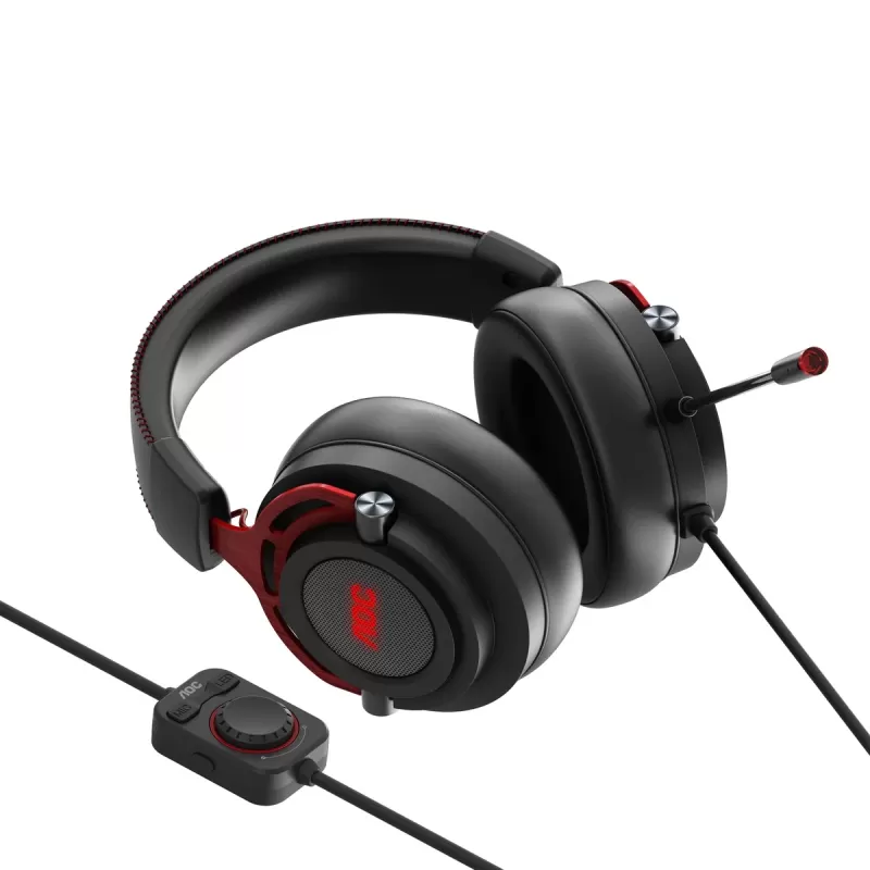 Wired Gaming Headphones AOC GH300 Color:black