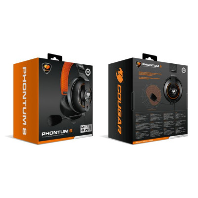 Gaming Earphones COUGAR PHONTUM S black, orange Gaming Earphones COUGAR PHONTUM S black, orange
