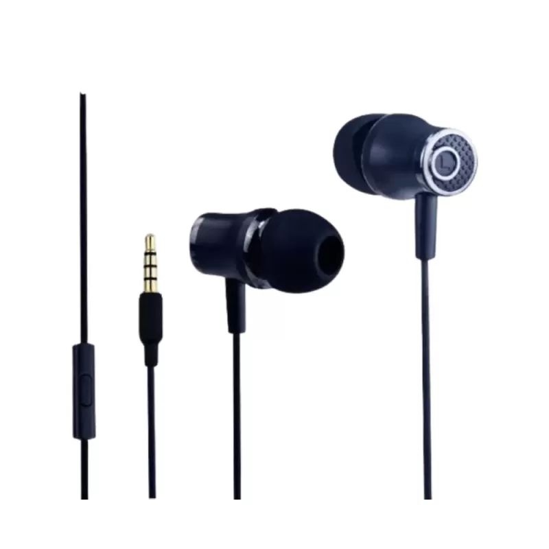 In-ear stereo Headphones with microphone Silver Line FDH-105 black