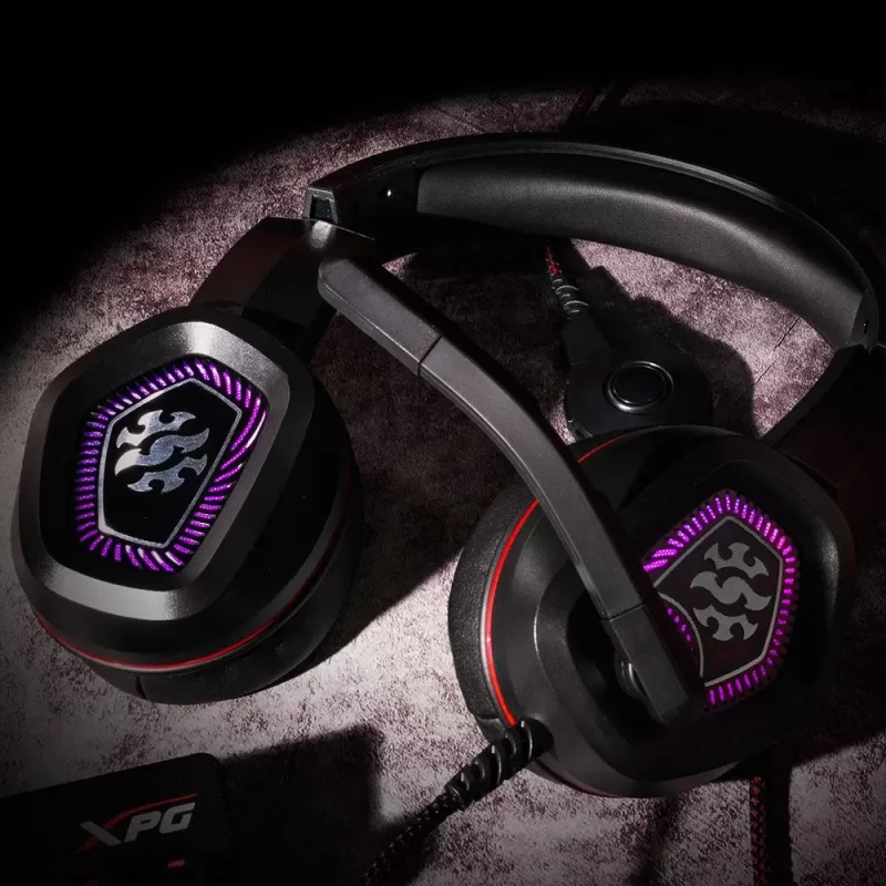 Virtual 7.1 surround sound Gaming Headphones Adata EMIX H20 Color:black