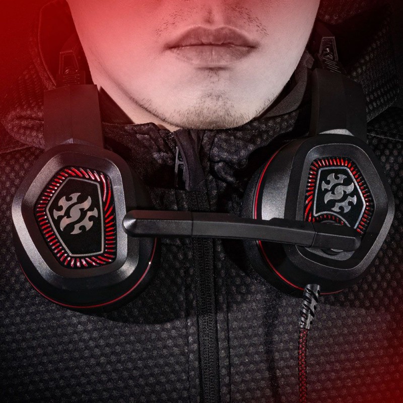 Virtual 7.1 surround sound Gaming Headphones Adata EMIX H20 Color:black