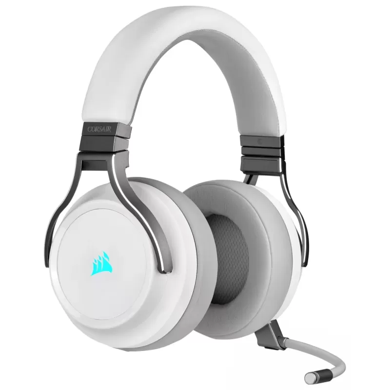 Wireless Gaming Over-Ear Headphones with Built-in Microphone Corsair VIRTUOSO RGB WIRELESS High-Fidelity Gaming Headset - white Wireless Gaming Over-Ear Headphones with Built-in Microphone Corsair VIRTUOSO RGB WIRELESS High-Fidelity Gaming Headset - white
