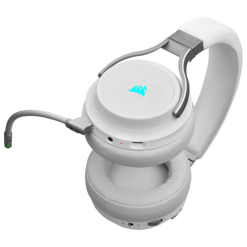 Wireless Gaming Over-Ear Headphones with Built-in Microphone Corsair VIRTUOSO RGB WIRELESS High-Fidelity Gaming Headset - white Wireless Gaming Over-Ear Headphones with Built-in Microphone Corsair VIRTUOSO RGB WIRELESS High-Fidelity Gaming Headset - white