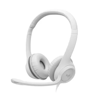 Наушники с встроенным микрофоном Logitech H390 USB white