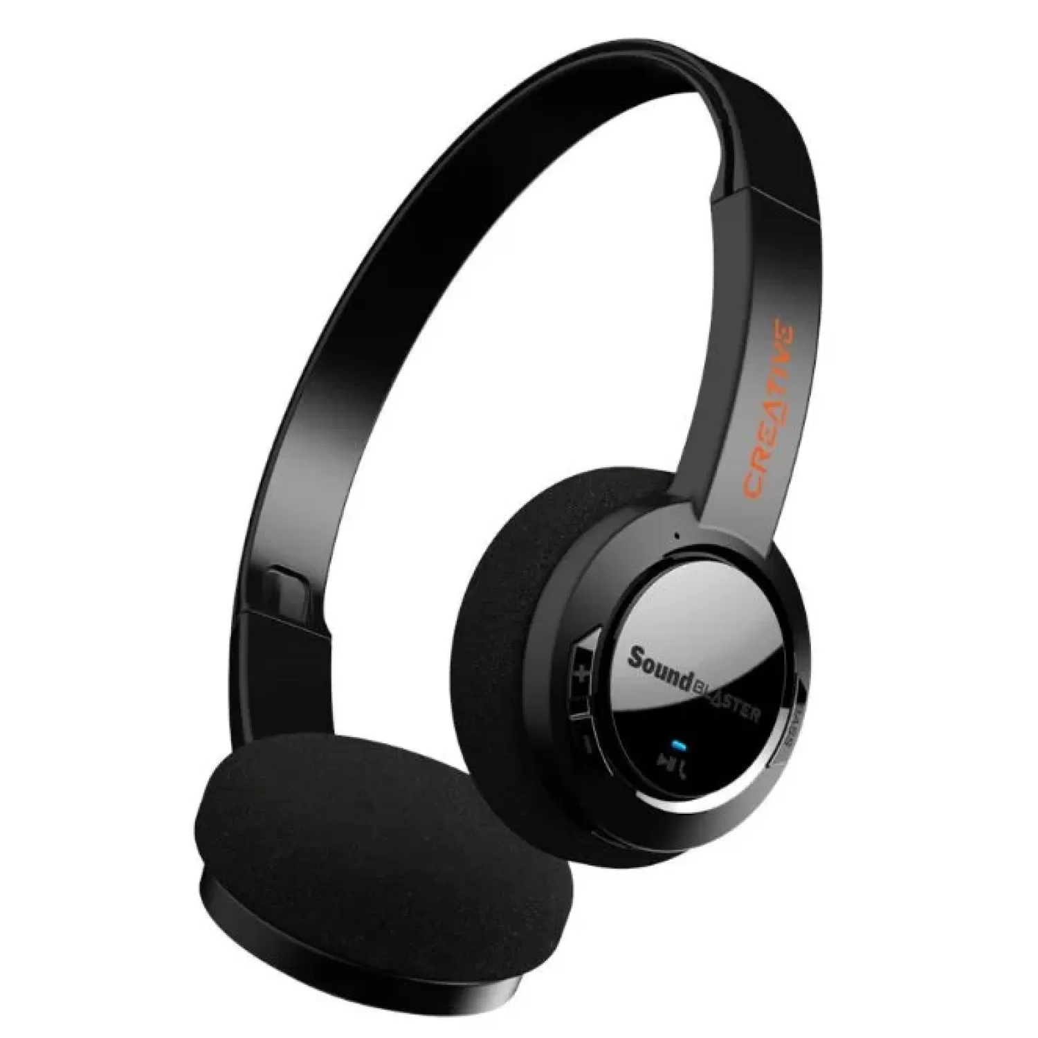 Wireless Headphones Creative Sound Blaster JAM V2 - Ultralight On-ear Bluetooth Headphones with Multipoint Color:black