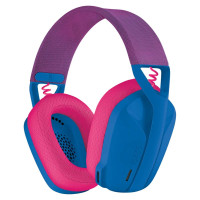 Wireless gaming headband headphones Logitech G435 Lightspeed Blue pink