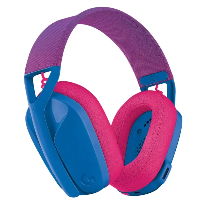 Беспроводные игровые наушники с оголовьем Logitech G435 Lightspeed Blue pink