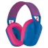אוזניות קשת אלחוטיות לגיימינג Logitech G435 Lightspeed כחול ורוד