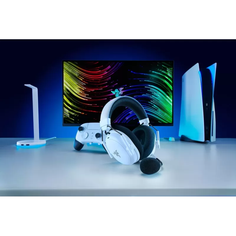 אוזניות גיימינג אלחוטיות RAZER BlackShark V3 Pro for PlayStation - לבן